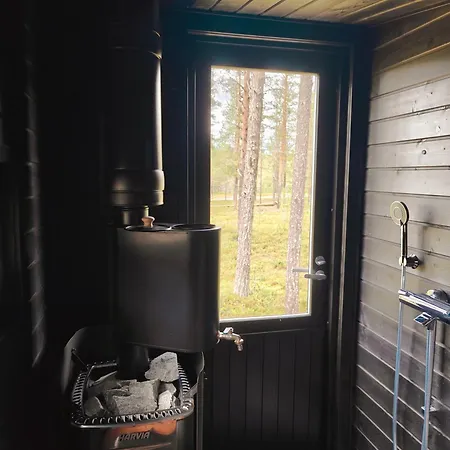 Tatil Evi Fell Village 3 With A Mountain View, Fireplace, Sauna, Kitchen Luosto