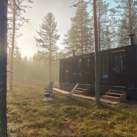 Fell Village 3 With A Mountain View, Fireplace, Sauna, Kitchen Nyaraló Luosto